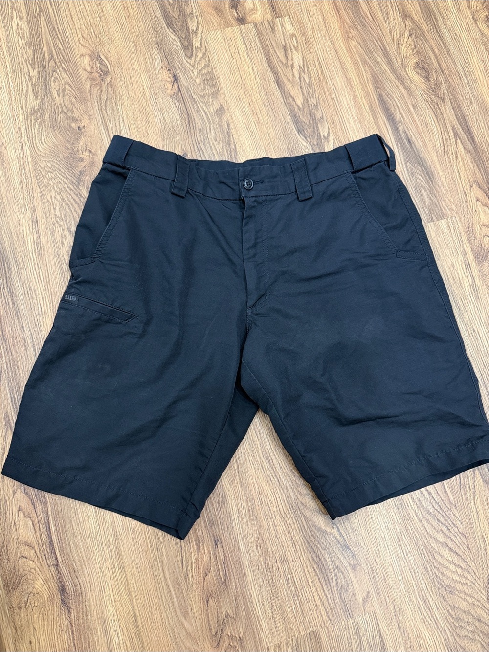 5.11 Tactical Black Flat Front Utility Shorts